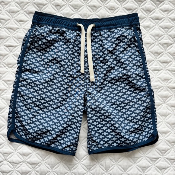 Fair Harbor Other - Fair Harbor Kids Anchor Trunk Mist Seaview Swim Trunks Blue White Size M